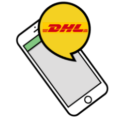 Nep-sms van DHL