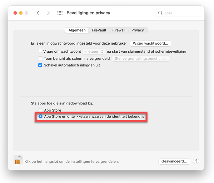 Only trusted apps on a Mac