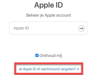 Apple ID herstellen via website