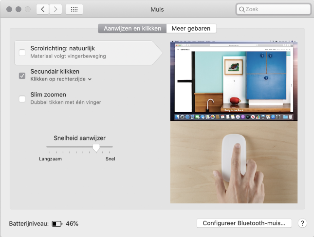 change mouse settings mac