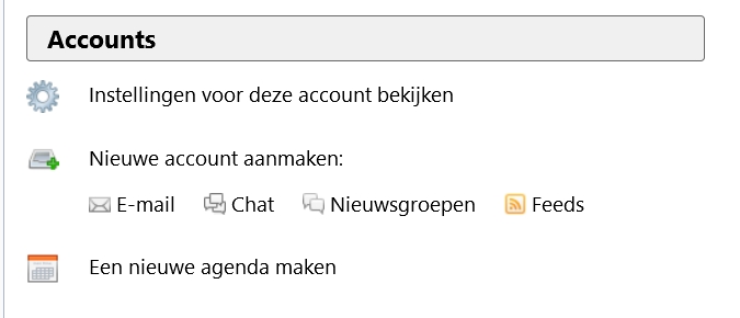 Outlook- of Gmail-adres gebruiken in Thunderbird