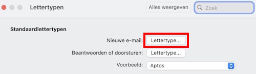 Grotere letters in Outlook | SeniorWeb