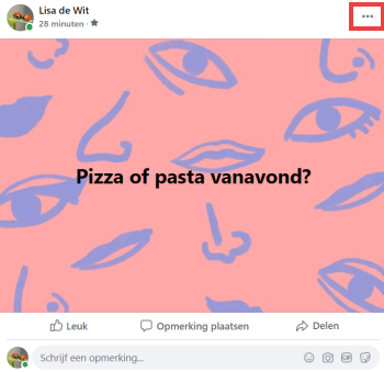 Snooze function on Facebook