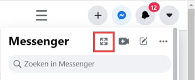 messenger full screen