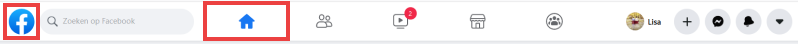 facebook home page