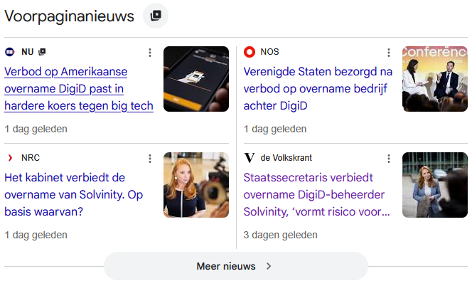 Voorpaginanieuws