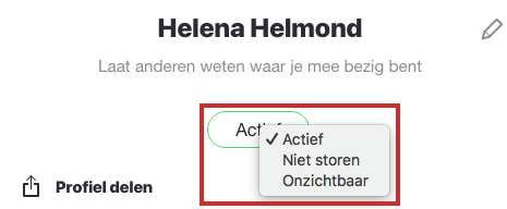 Change status