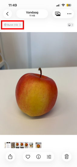 Burst-foto's bekijken iPhone Burst-foto's bekijken iPhone