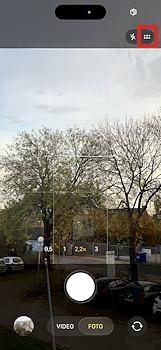 Instellingen app Camera