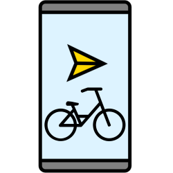 Navigating by bike