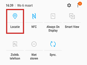 Locatie aan- of uitzetten op Android-smartphone