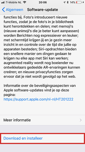 iOS 12 downloaden en installeren