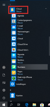 Encuentra datos de iCloud en Windows 10