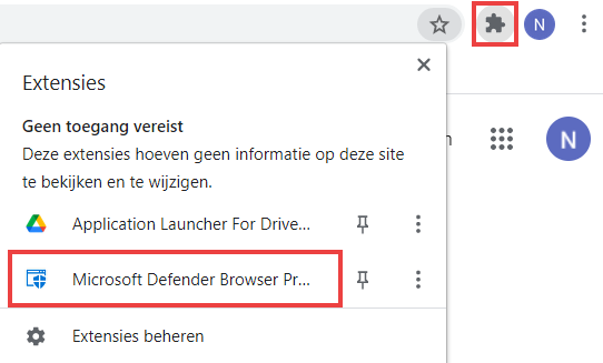 Disable Defender Extension