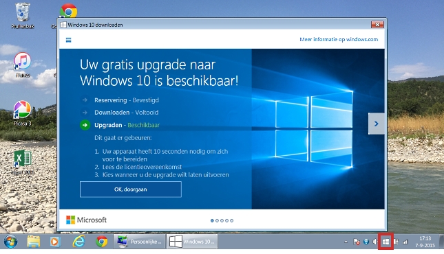 Vlaggetje Windows 10