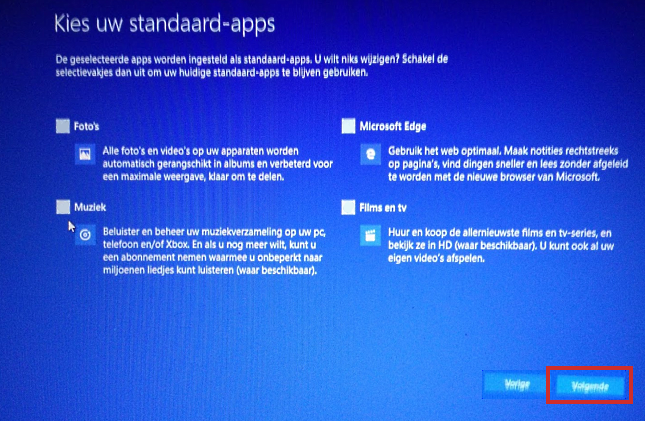 Windows 10, standaardapps