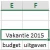 Merge cells in Excel