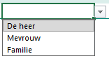 Keuzelijst