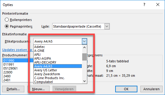 Word: Create Labels (Word 2016 and 2019) - Techzle