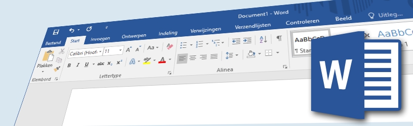 Briefpapier maken in Word